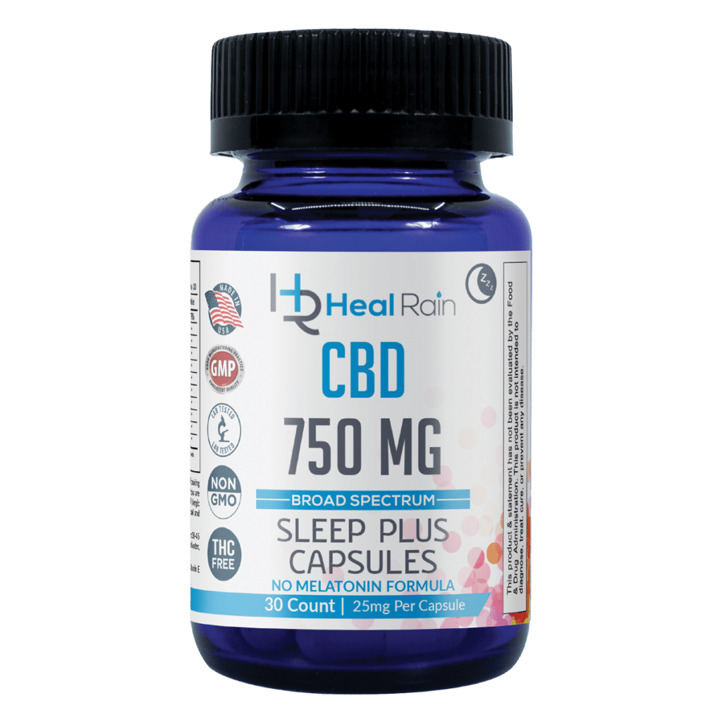 Cbd Broad Spectrum Sleep Plus Capsules 30pcs 750mg Healrain Premium Cbd Oil 0027